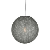 Hanglamp Twist - Grijs - Vlas - L